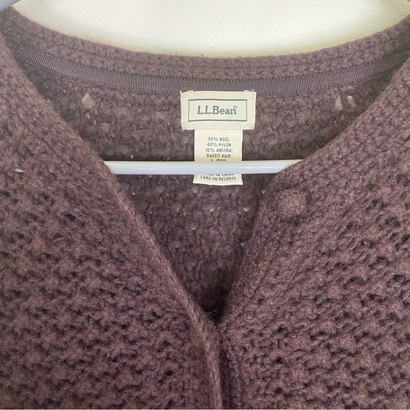 L.L. Bean Women's Brown Cardigan Sweater - Picture 6 of 8